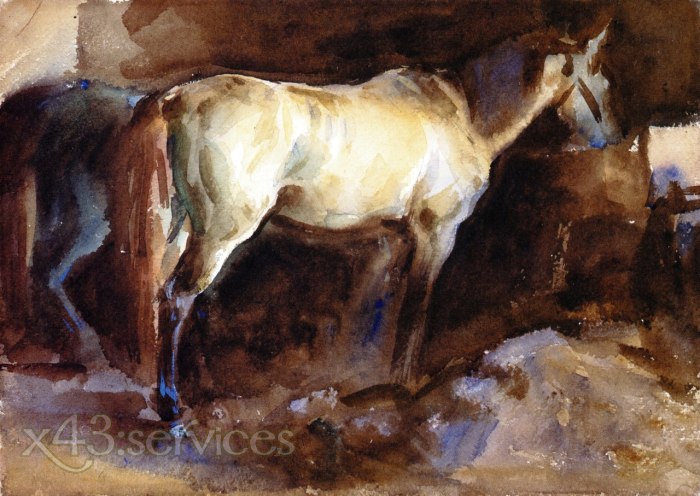 John Singer Sargent - Das Lieblingspferd - The Favorite Horse